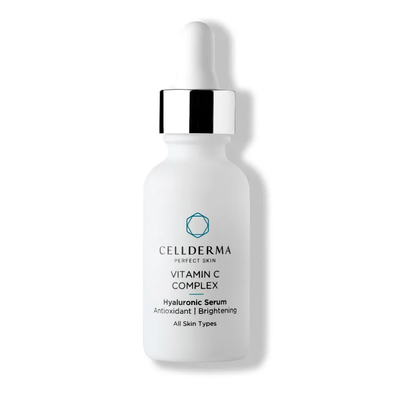 CELLDERMA VITAMIN C COMPLEX Hyaluronic Serum Antioxidant Brightening Skincare Product