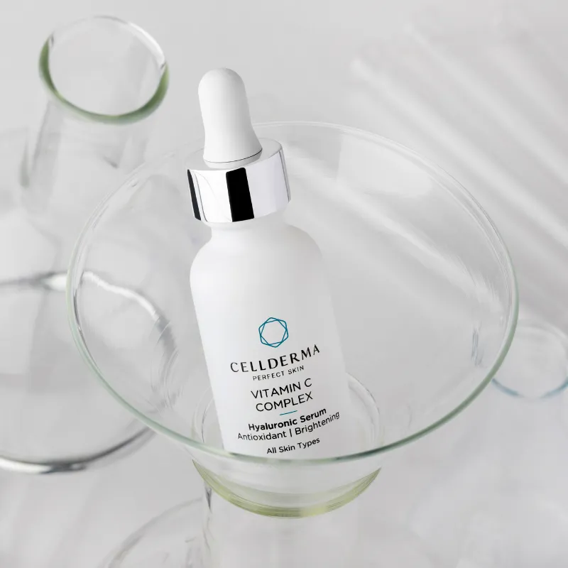 CELLDERMA VITAMIN C COMPLEX Hyaluronic Serum Antioxidant Brightening Skincare Product